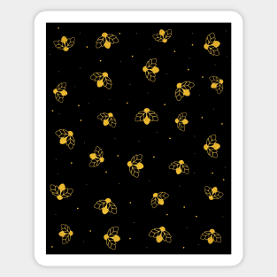 Golden firefly bugs Sticker